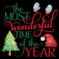 The Most Wonderful Time Of The Year Christmas Wool Snapback Cap