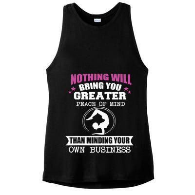 Than Minding Your Own Business Teess Ladies PosiCharge Tri-Blend Wicking Tank