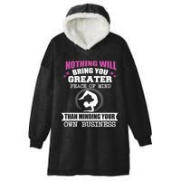 Than Minding Your Own Business Teess Hooded Wearable Blanket