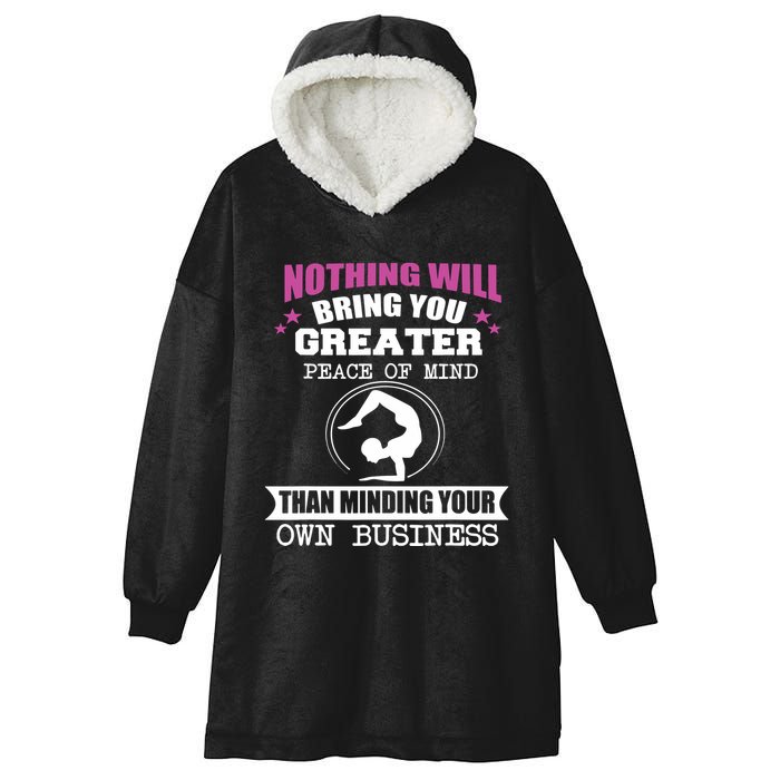 Than Minding Your Own Business Teess Hooded Wearable Blanket