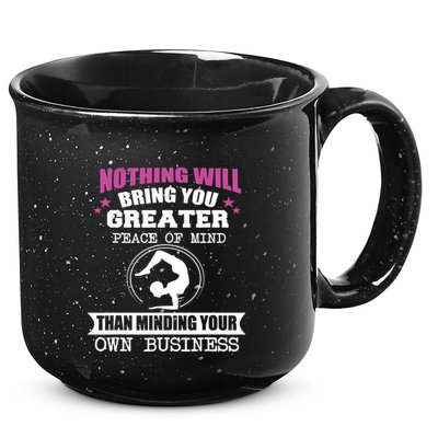 Than Minding Your Own Business Teess 15oz Campfire Ceramic Mug