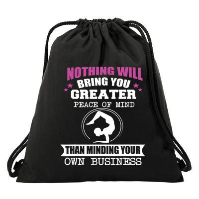 Than Minding Your Own Business Teess Drawstring Bag
