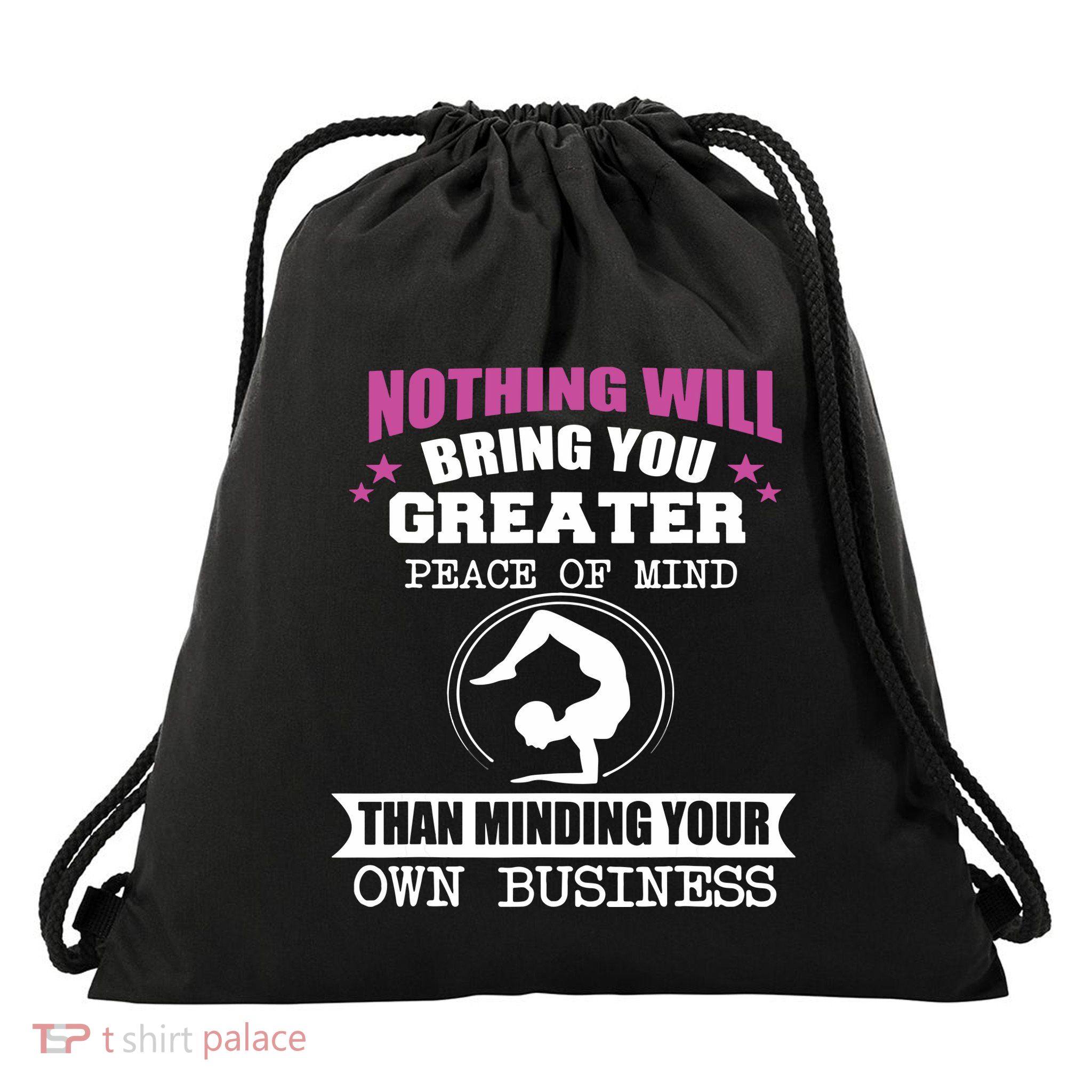 Than Minding Your Own Business Teess Drawstring Bag