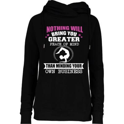 Than Minding Your Own Business Teess Womens Funnel Neck Pullover Hood