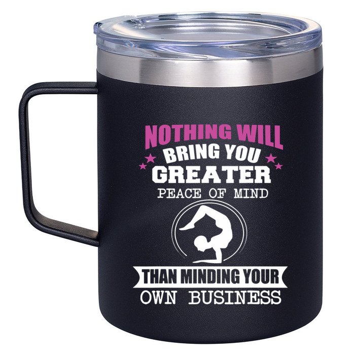 Than Minding Your Own Business Teess 12oz Stainless Steel Coffee Mug