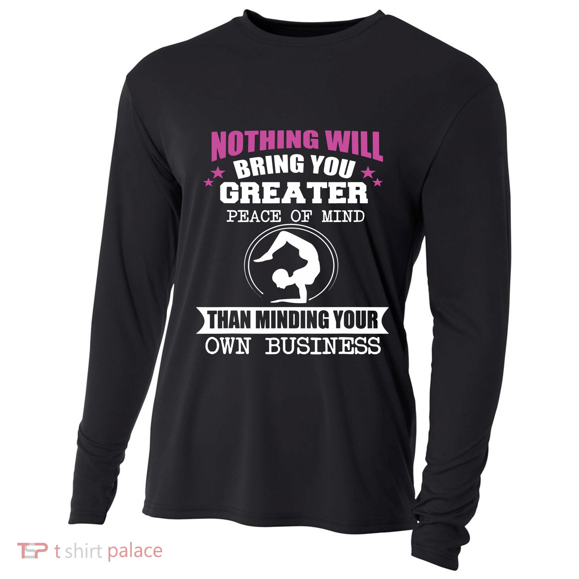 Than Minding Your Own Business Teess Cooling Performance Long Sleeve Crew