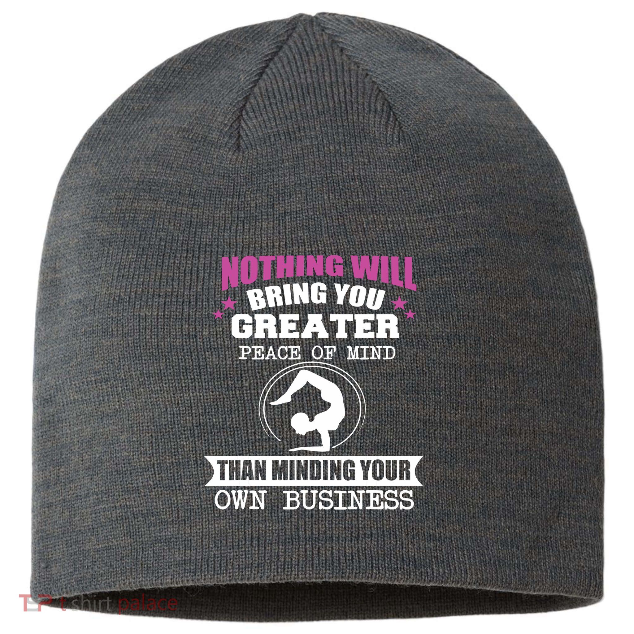 Than Minding Your Own Business Teess Sustainable Beanie