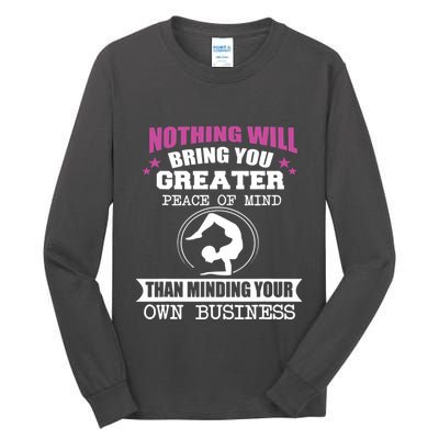 Than Minding Your Own Business Teess Tall Long Sleeve T-Shirt