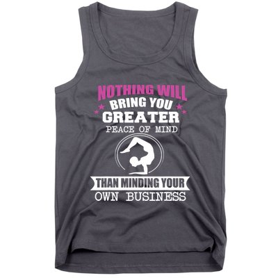 Than Minding Your Own Business Teess Tank Top