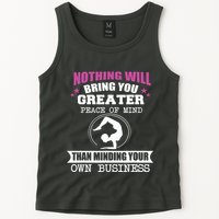 Than Minding Your Own Business Teess Tank Top