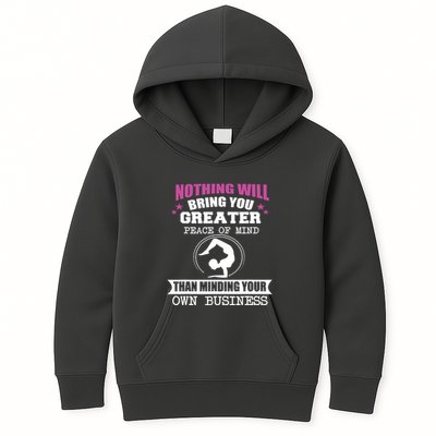 Than Minding Your Own Business Teess Kids Hoodie