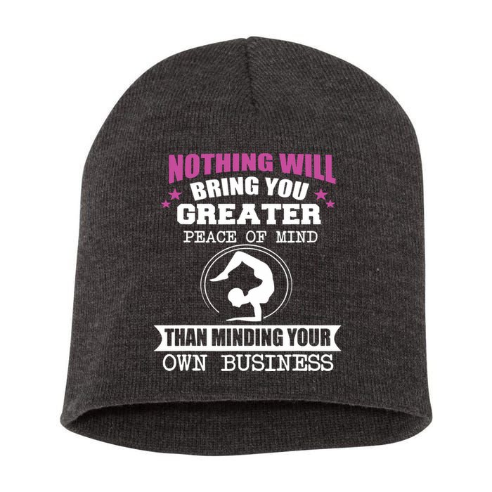 Than Minding Your Own Business Teess Short Acrylic Beanie