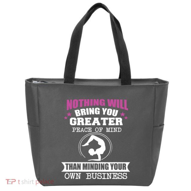 Than Minding Your Own Business Teess Zip Tote Bag
