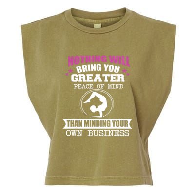 Than Minding Your Own Business Teess Garment-Dyed Women's Muscle Tee