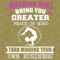 Than Minding Your Own Business Teess Garment-Dyed Women's Muscle Tee