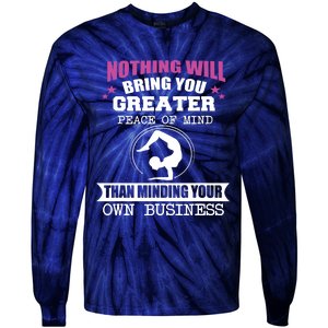 Than Minding Your Own Business Teess Tie-Dye Long Sleeve Shirt