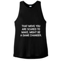 That Move You Are Scared To Make Might Be A Game Changer Ladies PosiCharge Tri-Blend Wicking Tank
