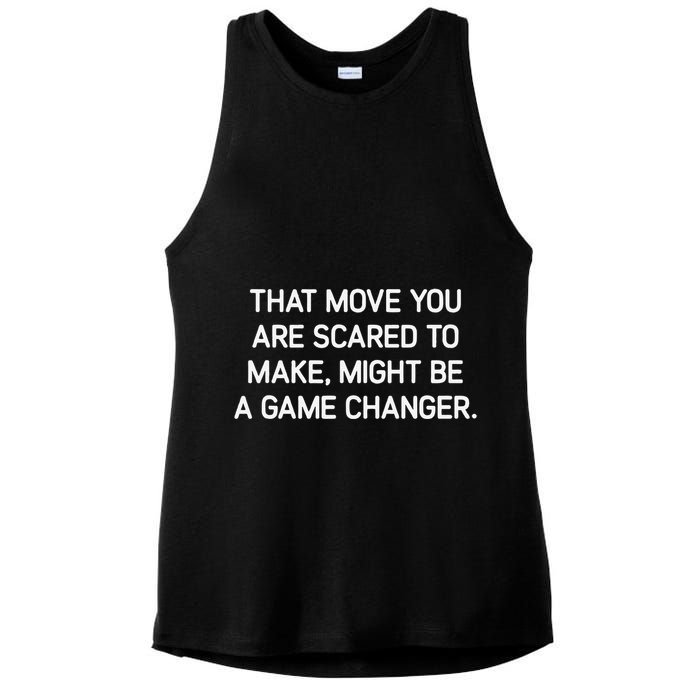 That Move You Are Scared To Make Might Be A Game Changer Ladies PosiCharge Tri-Blend Wicking Tank