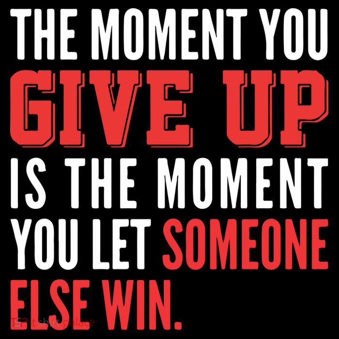 The Moment You Give Up Is The Moment You Let Someone Else Win Inspiration Quote Womens T-Shirt