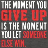 The Moment You Give Up Is The Moment You Let Someone Else Win Inspiration Quote Vector Backpack