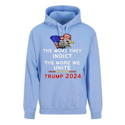 The More You Indict The More We Unite MAGA Trump Indictment Unisex Surf Hoodie