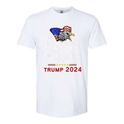 The More You Indict The More We Unite MAGA Trump Indictment Softstyle CVC T-Shirt