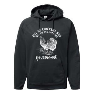 Tell Me You Dont Trust The Government Performance Fleece Hoodie