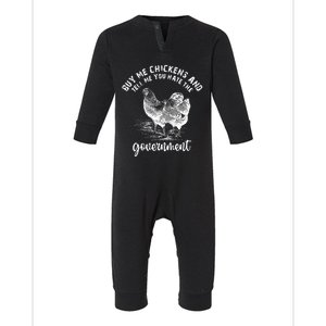 Tell Me You Dont Trust The Government Infant Fleece One Piece