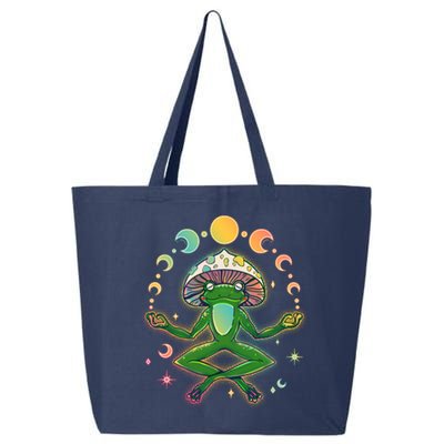 Trippy Meditating Yoga Mushroom Frog Toad 25L Jumbo Tote