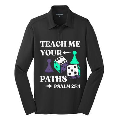 Teach me your paths VBS Vacation Silk Touch Performance Long Sleeve Polo