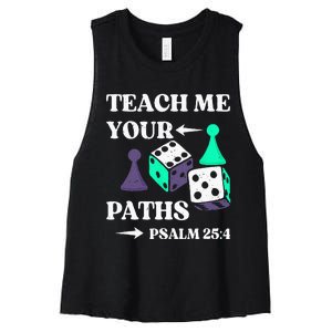 Teach me your paths VBS Vacation Women's Racerback Cropped Tank