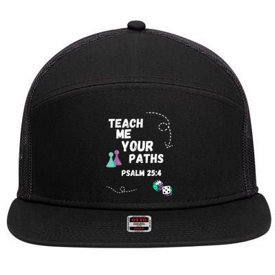 Teach Me Your Paths VBS 7 Panel Mesh Trucker Snapback Hat