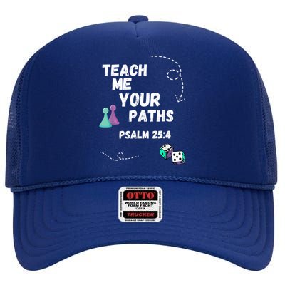 Teach Me Your Paths VBS High Crown Mesh Back Trucker Hat