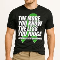 The More You Know The Less You Judge Mental Health Awareness Cooling Performance Crew T-Shirt