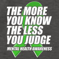 The More You Know The Less You Judge Mental Health Awareness Vector Backpack