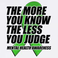 The More You Know The Less You Judge Mental Health Awareness Garment-Dyed Sweatshirt