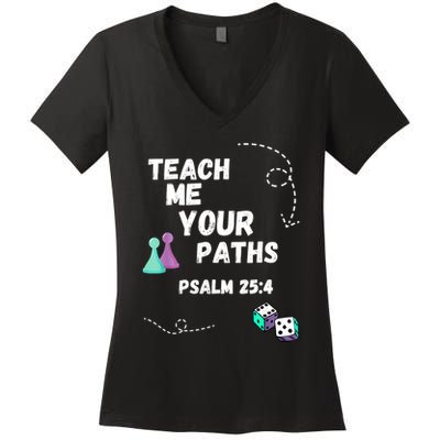 Teach Me Your Paths VBS Women's V-Neck T-Shirt