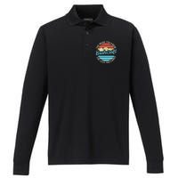 The More You Know The Less You Carry Retro Bushcraft Performance Long Sleeve Polo