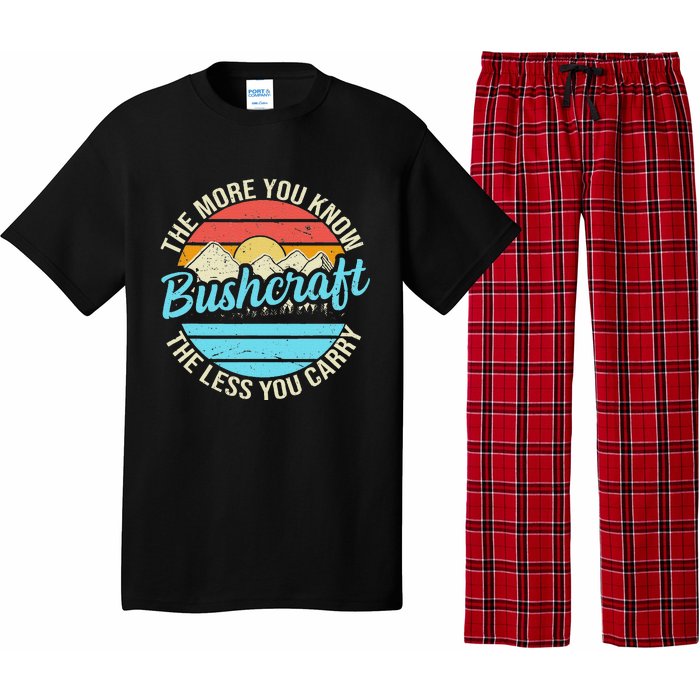 The More You Know The Less You Carry Retro Bushcraft Pajama Set