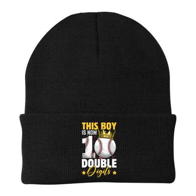 This Now 10 Double Digits Baseball 10 Years Old Birthday Beanie