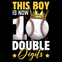 This Now 10 Double Digits Baseball 10 Years Old Birthday 16 in Basic Backpack