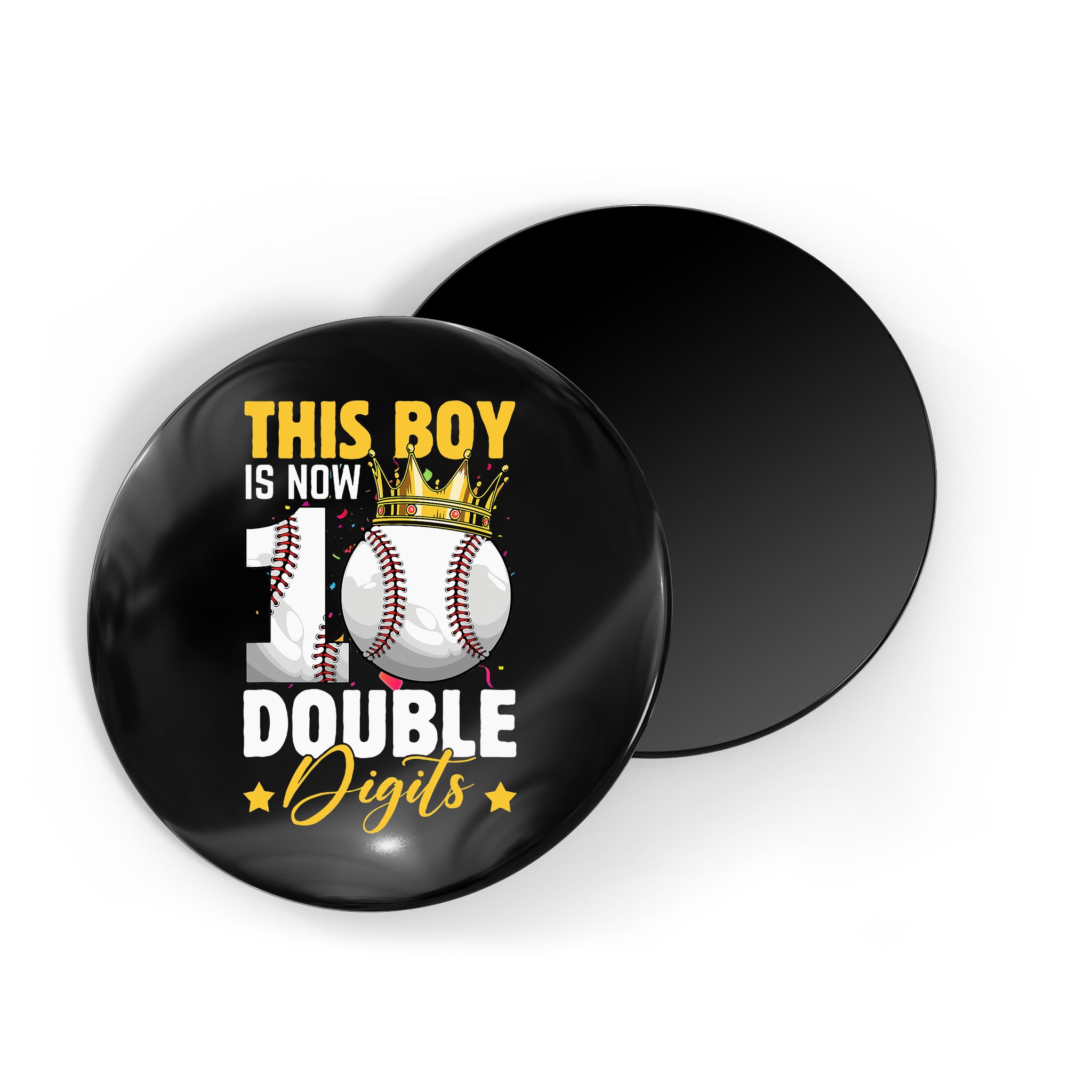 This Now 10 Double Digits Baseball 10 Years Old Birthday Magnet