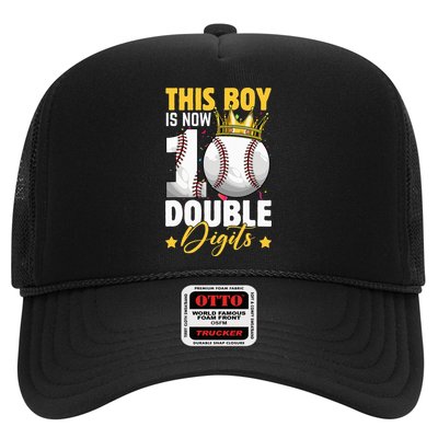This Now 10 Double Digits Baseball 10 Years Old Birthday Hat