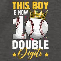 This Now 10 Double Digits Baseball 10 Years Old Birthday Vector Backpack