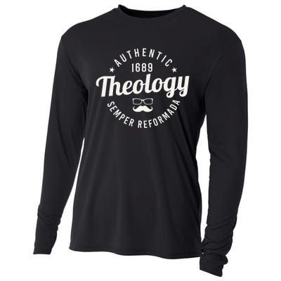 Theology Nerd 1689 Reformed Christian Seminary  Cooling Performance Long Sleeve Crew