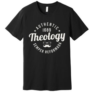 Theology Nerd 1689 Reformed Christian Seminary  Premium T-Shirt