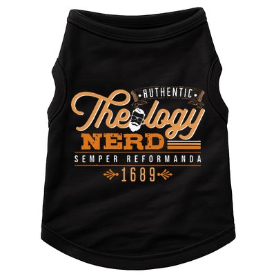 Theology Nerd 1689 Reformed Christian Seminary Doggie Tank