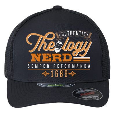 Theology Nerd 1689 Reformed Christian Seminary Flexfit Unipanel Trucker Cap