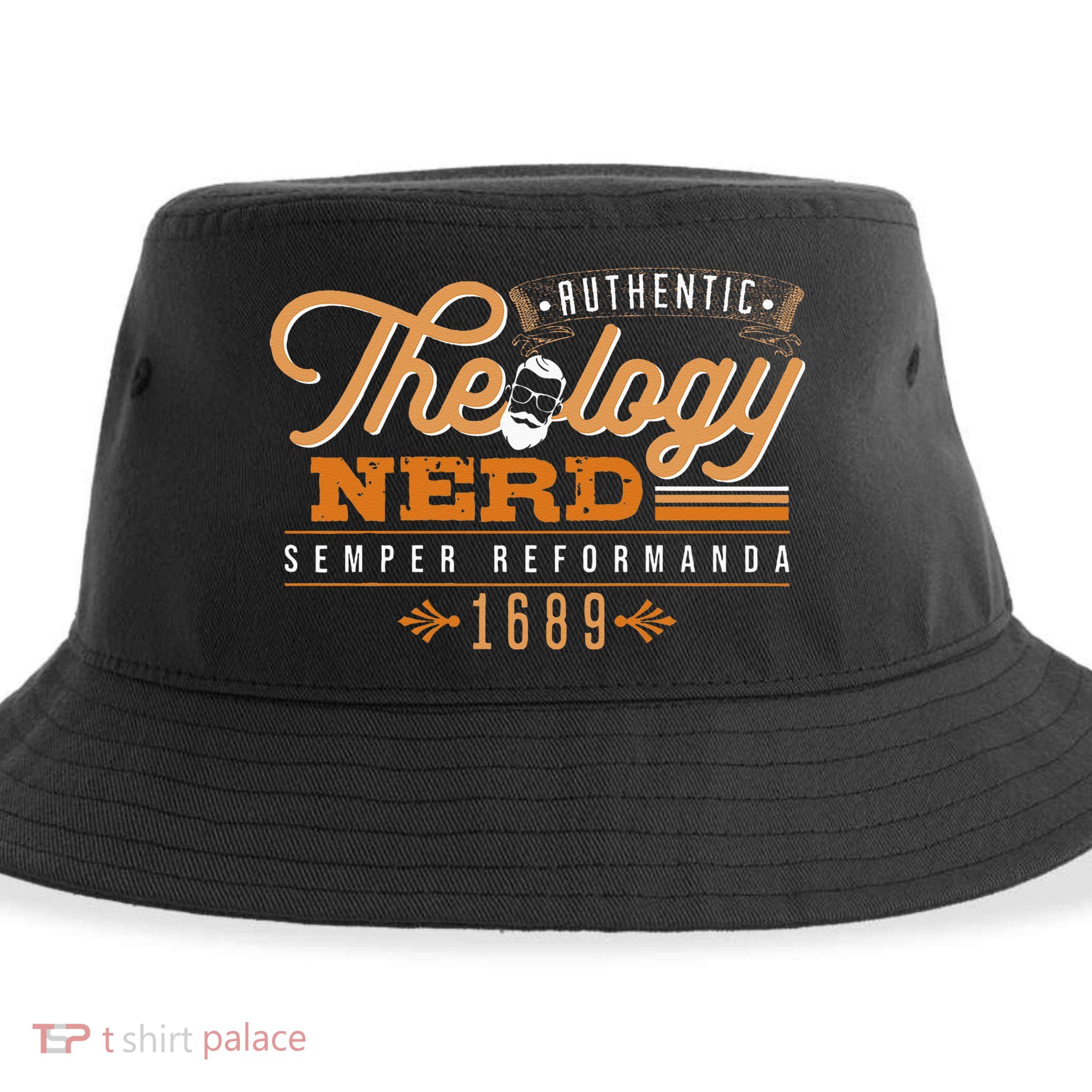 Theology Nerd 1689 Reformed Christian Seminary Sustainable Bucket Hat