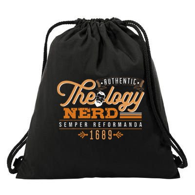 Theology Nerd 1689 Reformed Christian Seminary Drawstring Bag